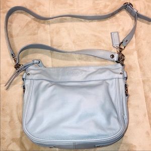 COACH LIGHT BLUE LEATHER BAG